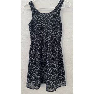 Divided H&M Black & White Floral Open Back Dress (6)